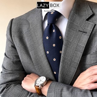 Cà Vạt Anchor và Bean Dots Chất Liệu Polysilk caravat sang trọng - Bản 8cm