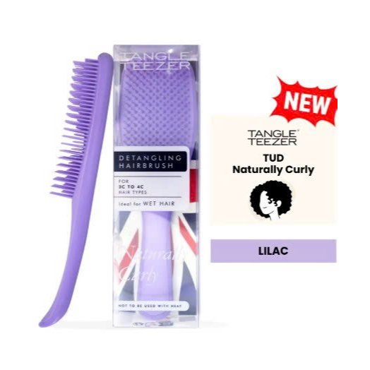 ( Chính hãng) Tangle Teezer Naturally Curly Detangler - Lược Chuyên Dụng Cho Tóc Xoăn, Tóc Uốn, Gỡ R