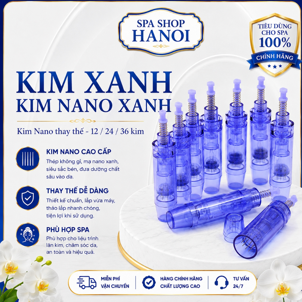 [ CHÍNH HÃNG ] Kim Xanh Kim Nano Xanh ( 12-36, Nano )