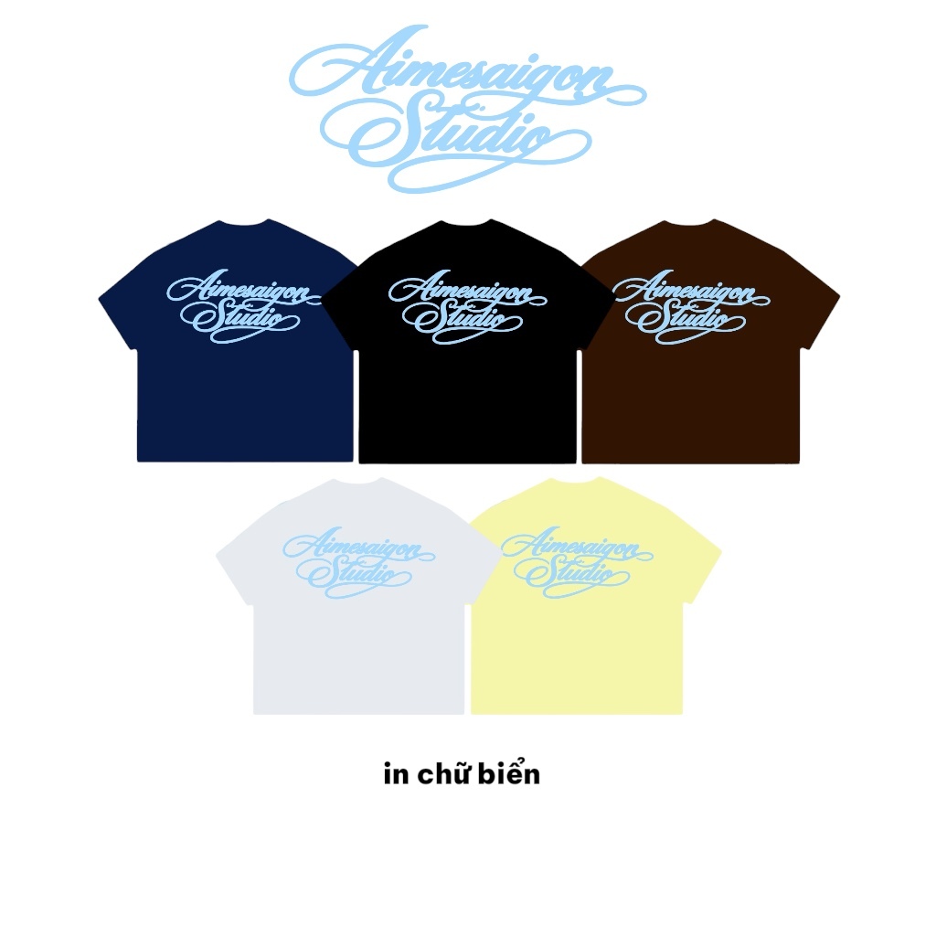 [Link 2 Kim Tuyến] A6 Aimesaigon Áo Thun Boxy Local Brand Form Rộng Tay Ngắn Cotton 250gsm "CHỮ KÍ" Nam Nữ Unisex Hot | BigBuy360 - bigbuy360.vn