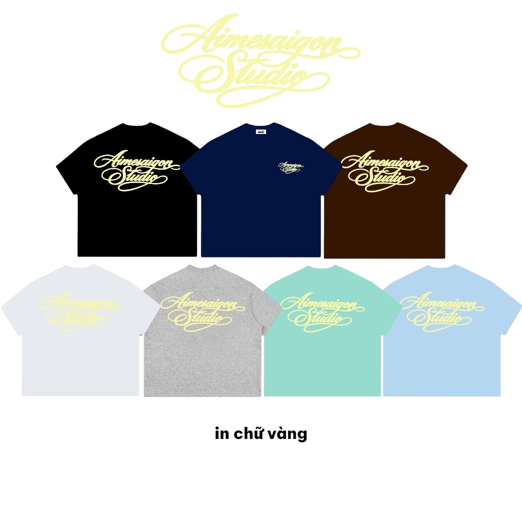 [Link 2 Kim Tuyến] A6 Aimesaigon Áo Thun Boxy Local Brand Form Rộng Tay Ngắn Cotton 250gsm "CHỮ KÍ" Nam Nữ Unisex Hot | BigBuy360 - bigbuy360.vn