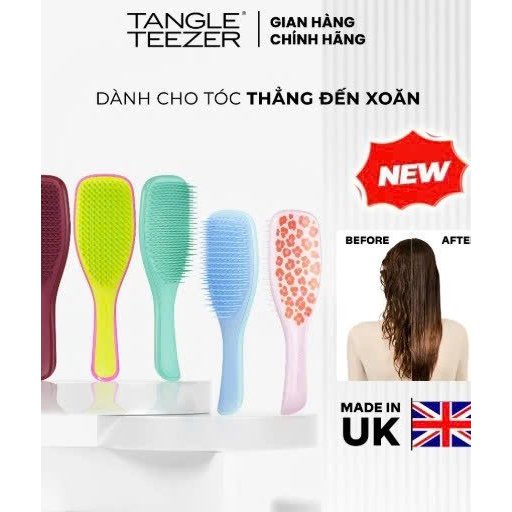 Lược Gỡ Rối Tangle Teezer The Ultimate Detangler Chính Hãng - Chải Tóc Ướt, Giảm Xù Rối Cho Tóc Thẳn