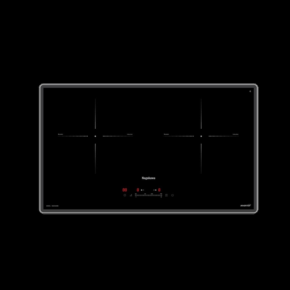[ Deal Live ] Bếp Đôi Điện Từ UltraSlim NK2C22MB 4700W - Kính Kanger Vát Cạnh, 2 Vùng Nấu, Malaysia,