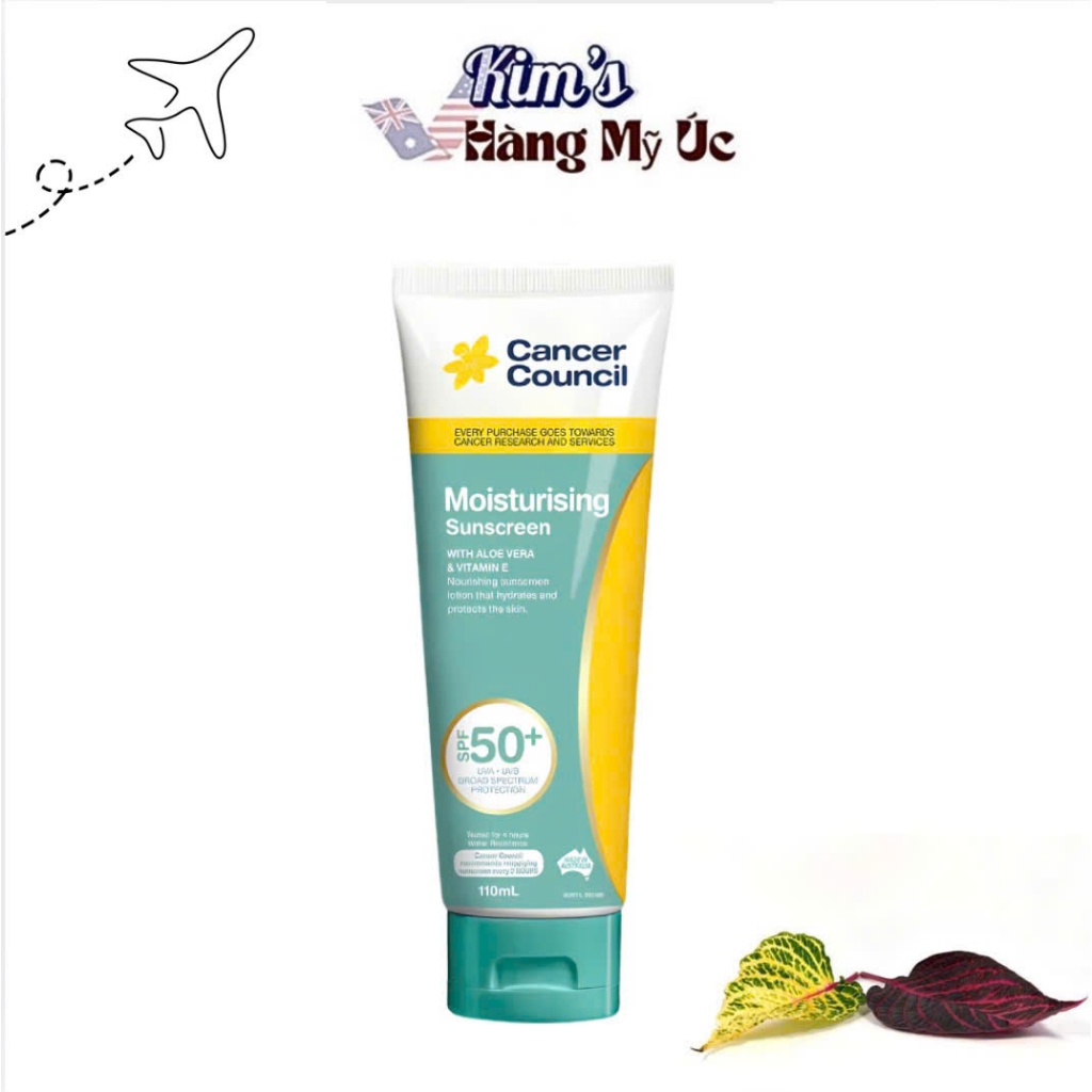 Kem chống nắng Cancer Council Moisturising Sunscreen SPF 50+ (110ml)