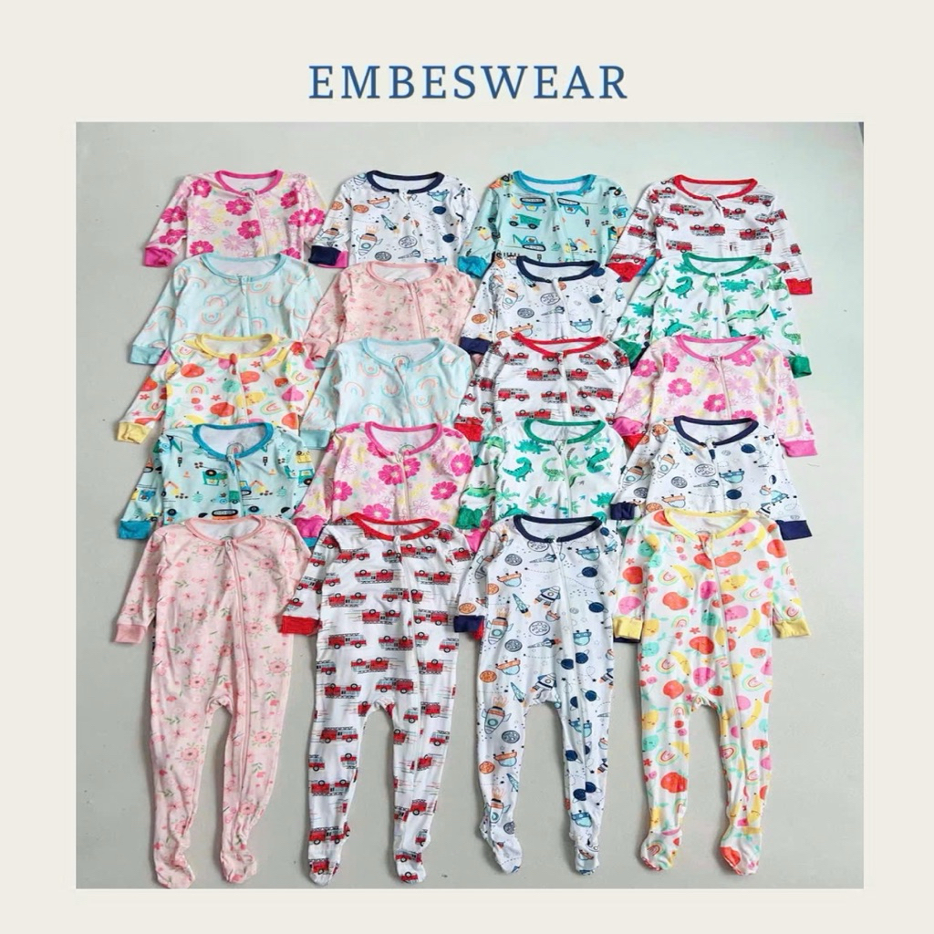 Bodysleep Sleepsuit Sợi Tre (Bamboo) bé trai bé gái Millie & Myles cao cấp - Đồ Ngủ liền tất xuất dư