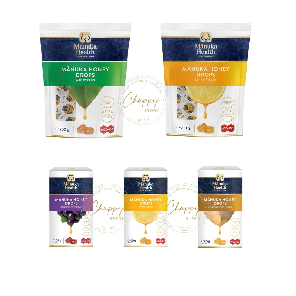 [HÀNG NHẬP ÚC BAY AIR FULL BILL] Manuka Health Honey Candy - Kẹo mật ong manuka hiệu Manuka Health/C