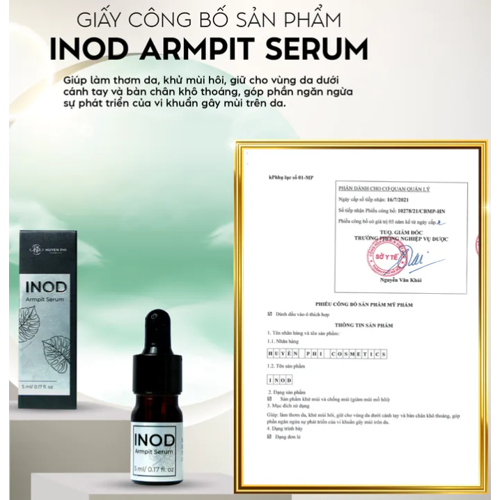 Serum INOD Huyền Phi Khử Mùi Hôi Nách - Khử Mùi Hôi Chân - Mồ Hôi Tay Chính Hãng | BigBuy360 - bigbuy360.vn