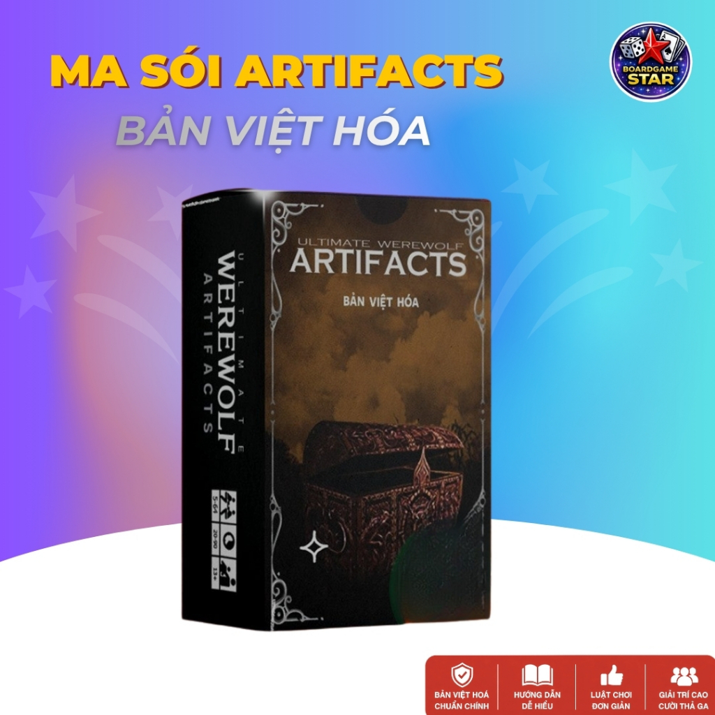 Ma Sói Artifacts - Ma sói cổ vật  chơi kèm cùng bộ Ma sói Ultimate 【𝗕𝗼𝗮𝗿𝗱𝗴𝗮𝗺𝗲.𝗦𝘁𝗮𝗿】