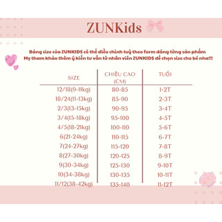 M1986 Váy gấu dâu sọc ZUNkids