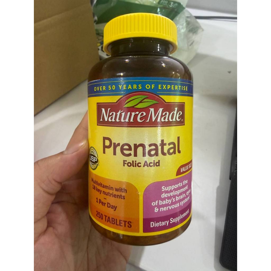 Vitamin cho bà bầu Nature Made Prenatal Folic Acid