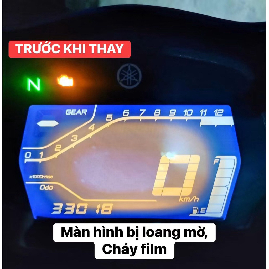 Màn Hình Đồng Hồ Exciter 155 Có Hàn Chân – LCD Đồng Hồ Yamaha Exciter 155 Thay Thế