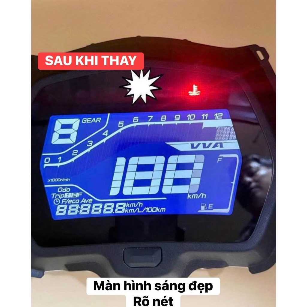 Màn Hình Đồng Hồ Exciter 155 Có Hàn Chân – LCD Đồng Hồ Yamaha Exciter 155 Thay Thế