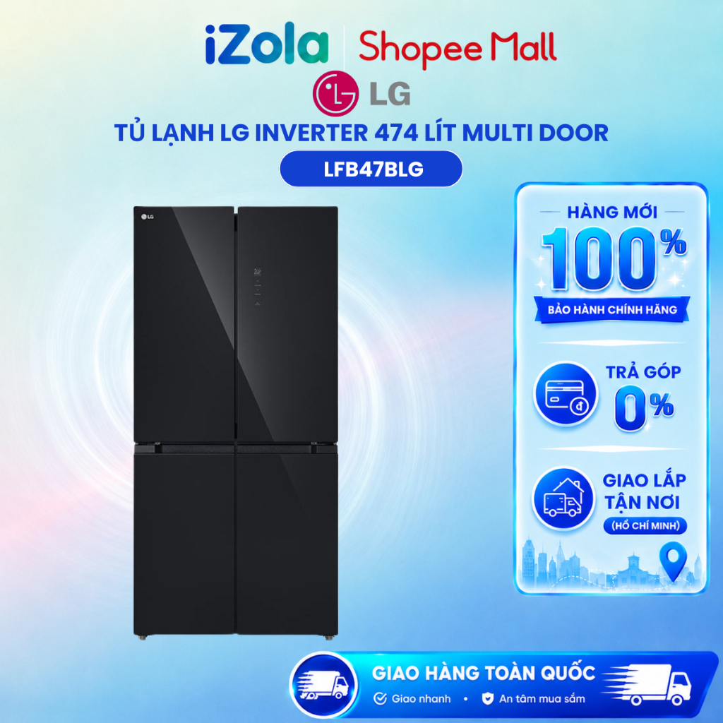LFB47BLG - Tủ lạnh LG Inverter 474 lít Multi Door LFB47BLG - Hàng chính hãng