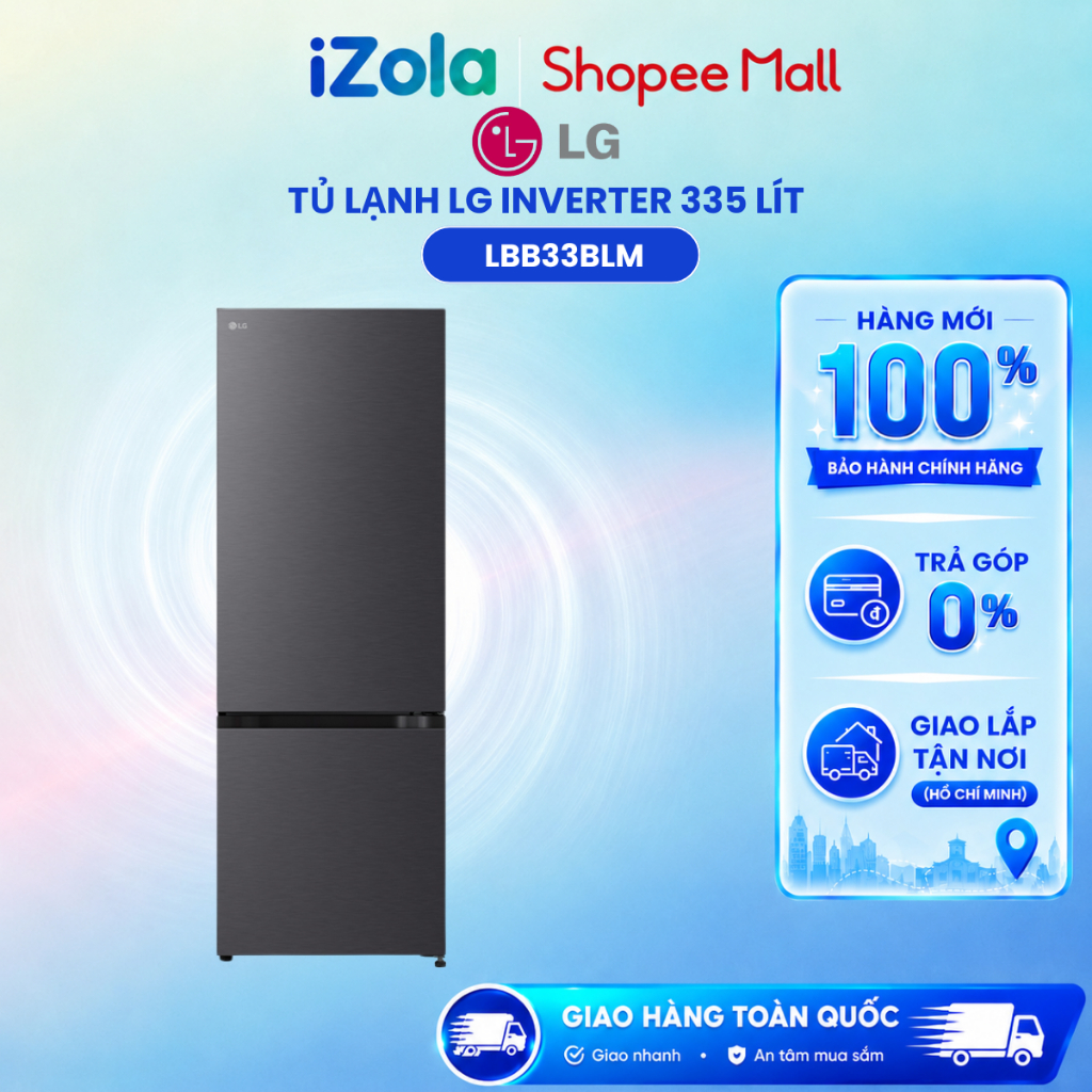 LBB33BLM - Tủ lạnh LG Inverter 335 lít LBB33BLM - Hàng chính hãng