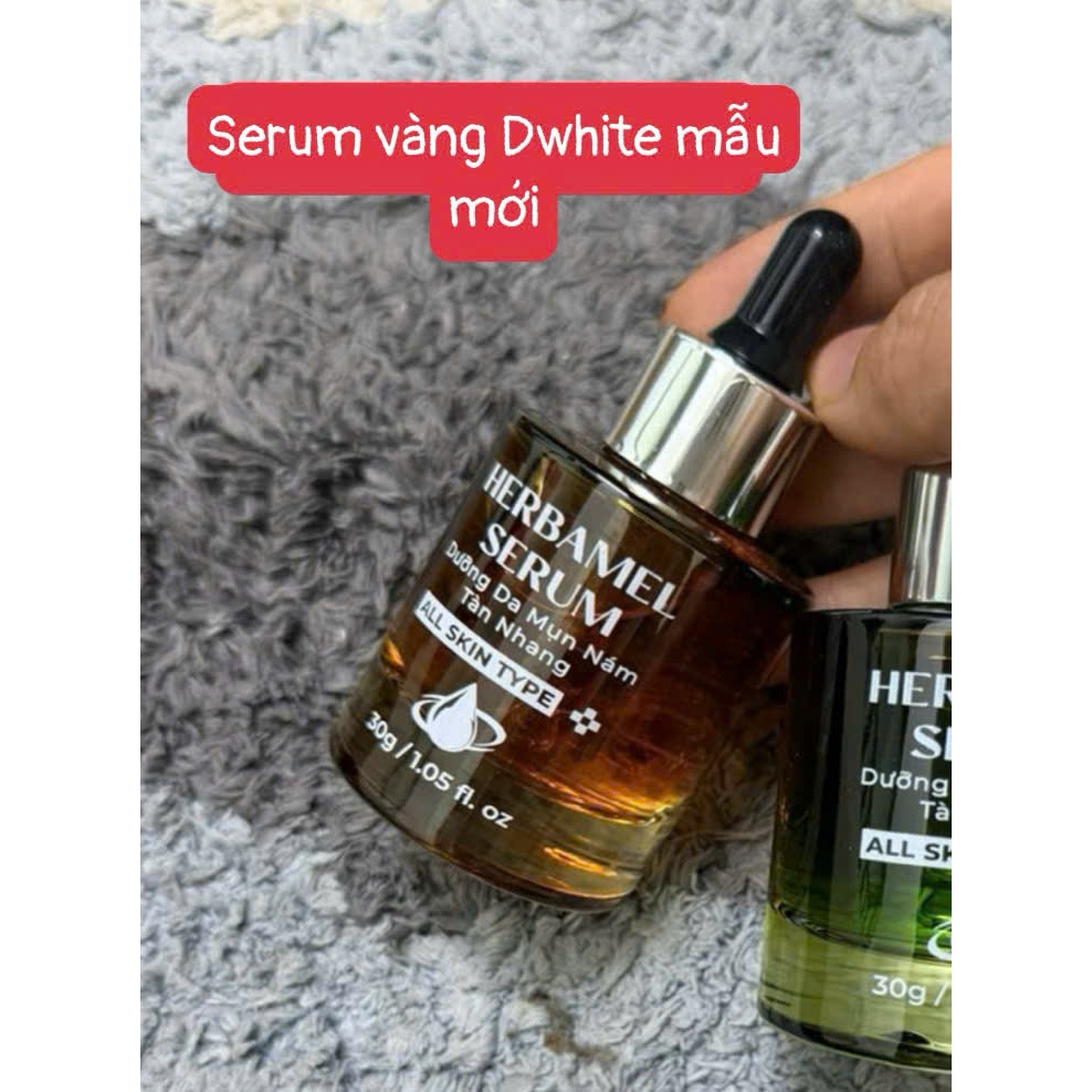 serum vàng dwhite mẫu mới (tái tạo ức chế ngừa mụn căng bóng )