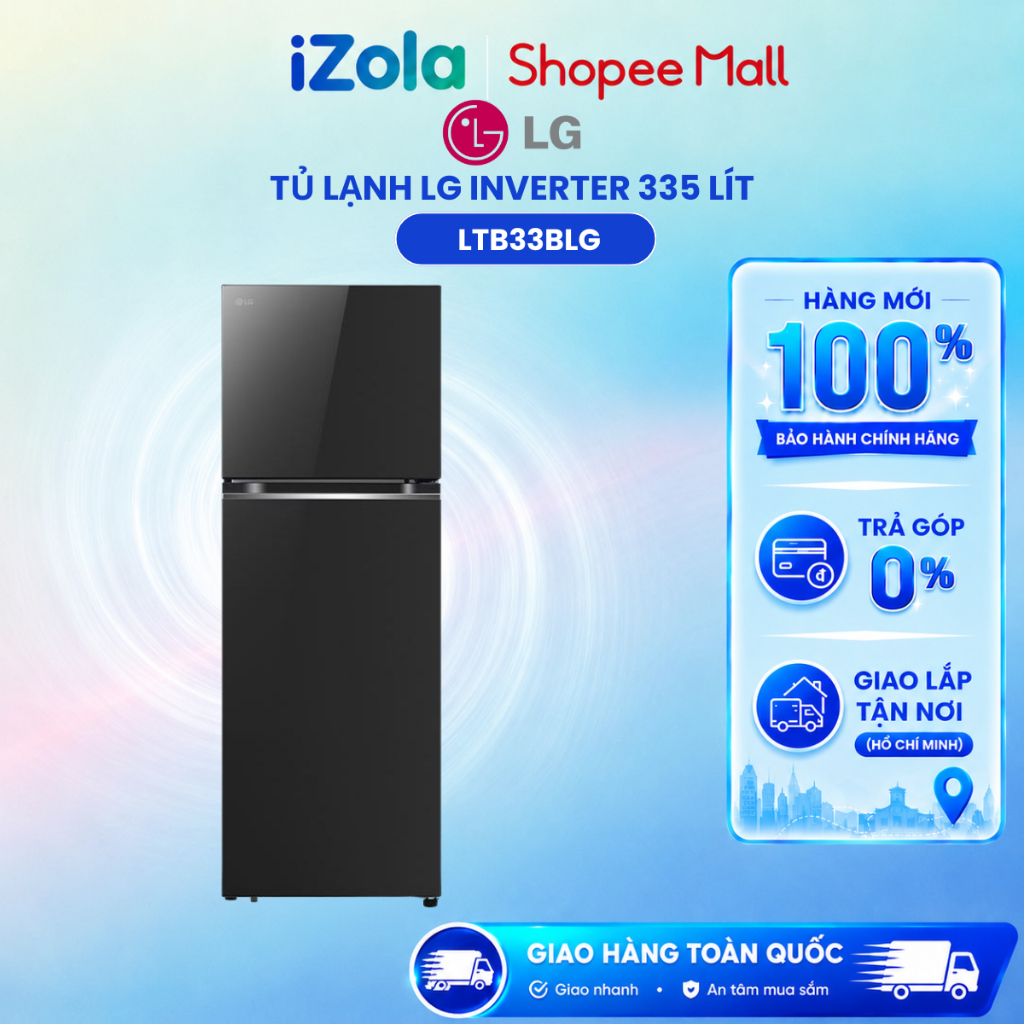 LTB33BLG - Tủ lạnh LG Inverter 335 lít LTB33BLG - Hàng chính hãng
