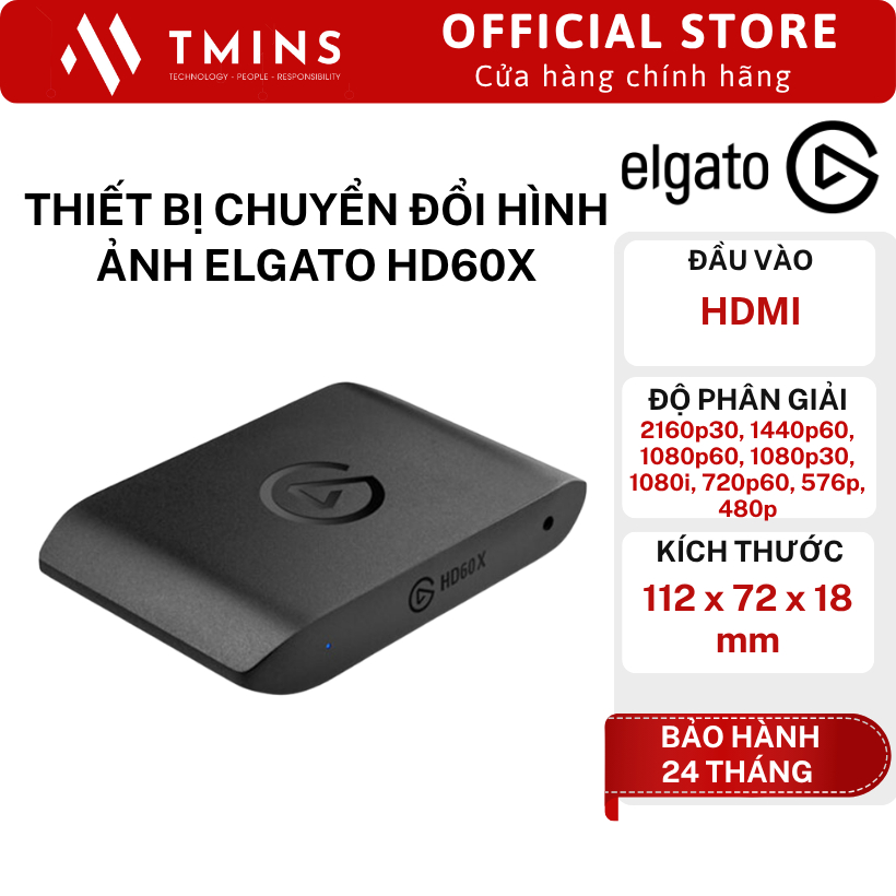 Thiết bị chuyển đổi hình ảnh Elgato HD60X (10GBE9901) - Hàng chính hãng