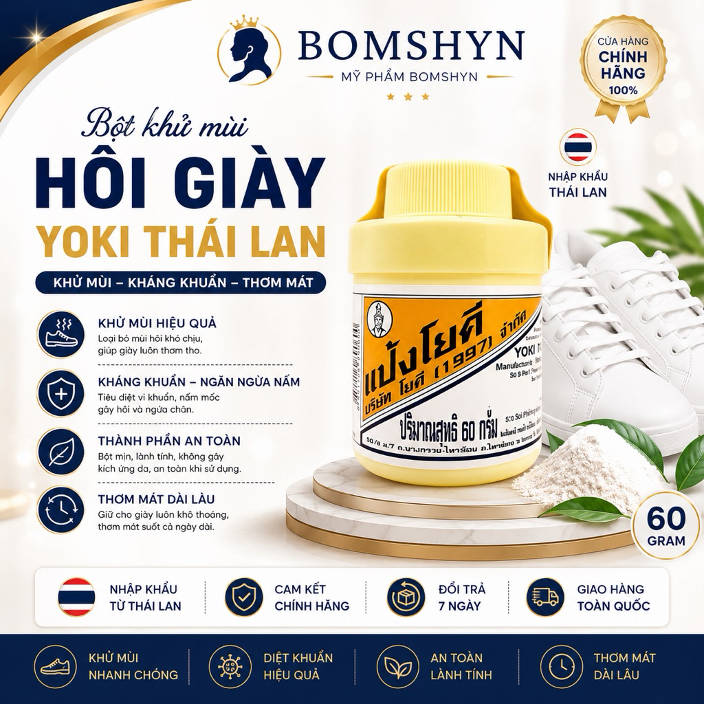 Bột khử mùi hôi chân tay Yoki Thái lan
