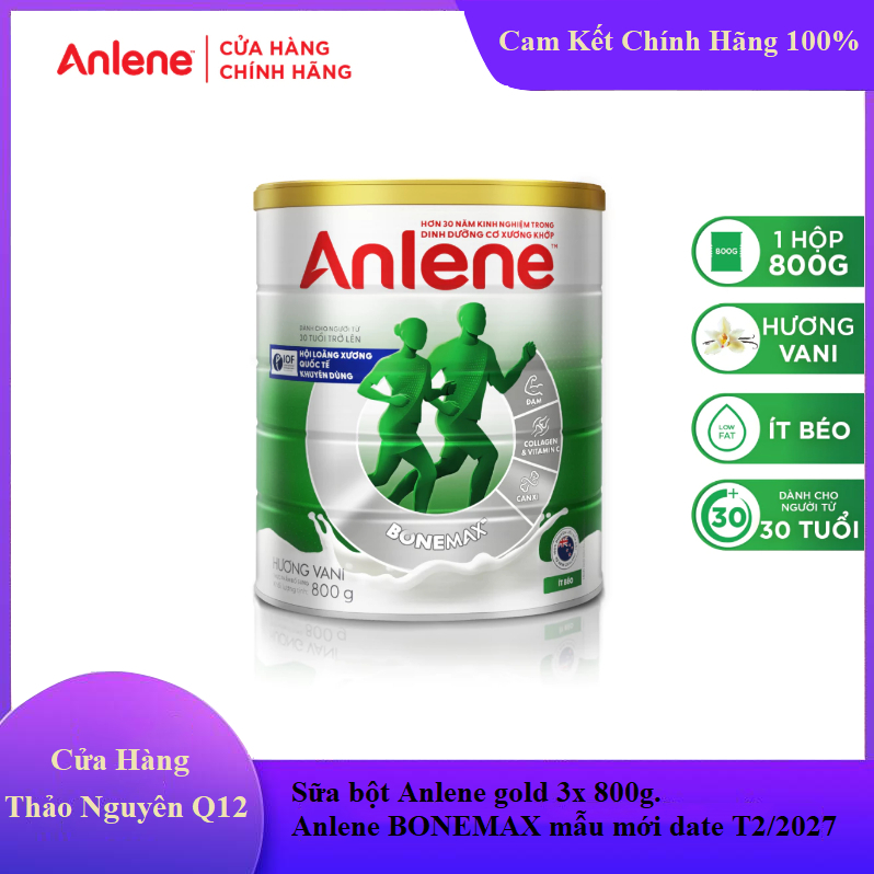 Anlene Hương Vani Lon 800g