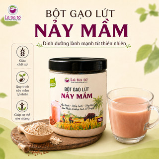 Bột gạo lứt nảy mầm 300gr - lá tía tô