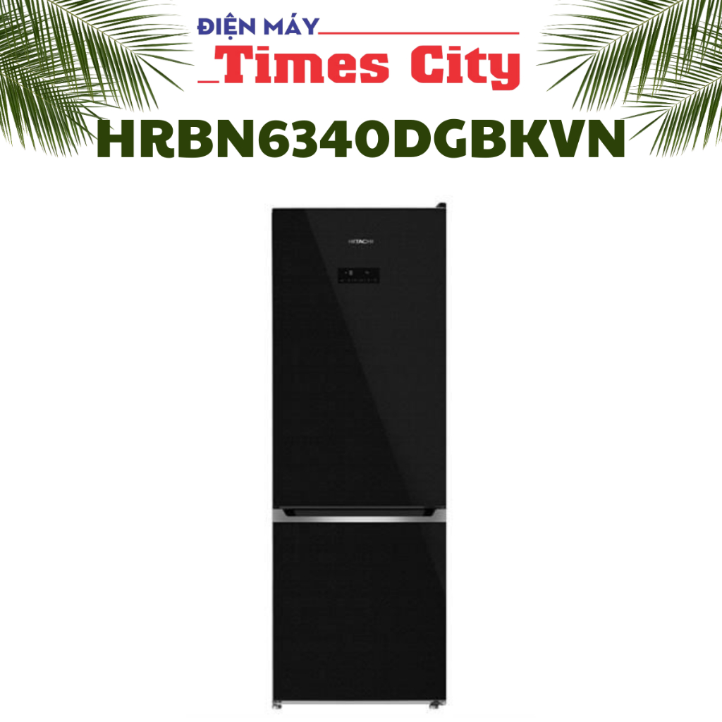 Tủ lạnh Hitachi 323 lít HRBN6340DGBKVN mặt kính đen