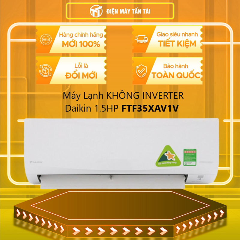 (HCM) - FTF35XAV1V - Máy Lạnh KHÔNG INVERTER Daikin 1.5HP FTF35XAV1V