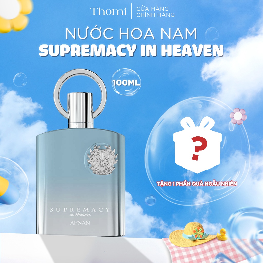 Nước Hoa Nam Afnan Supremacy In Heaven 100ml - Hương Trà Xanh, Cam Quýt - Tươi Mát, Thanh Lịch