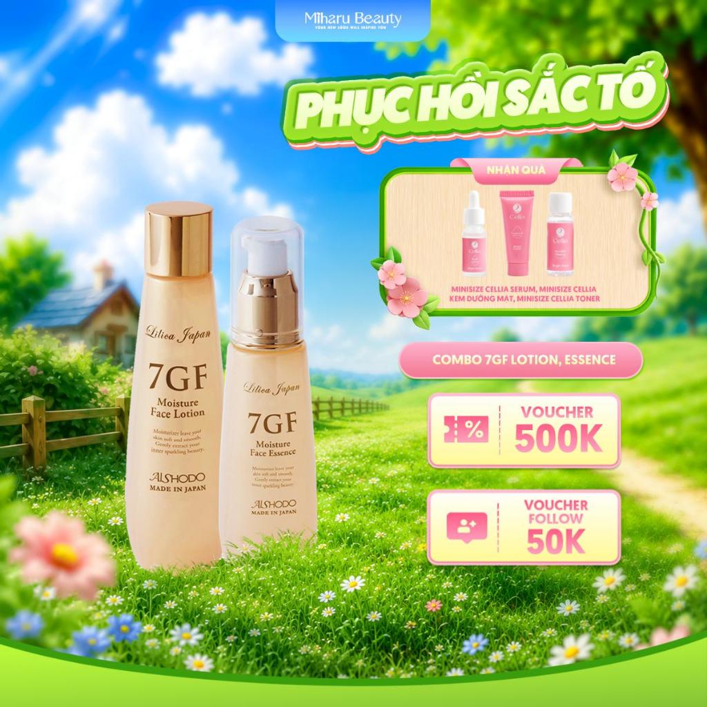 Combo 7GF Nước cân bằng , Tinh chất ngăn ngừa lão hóa