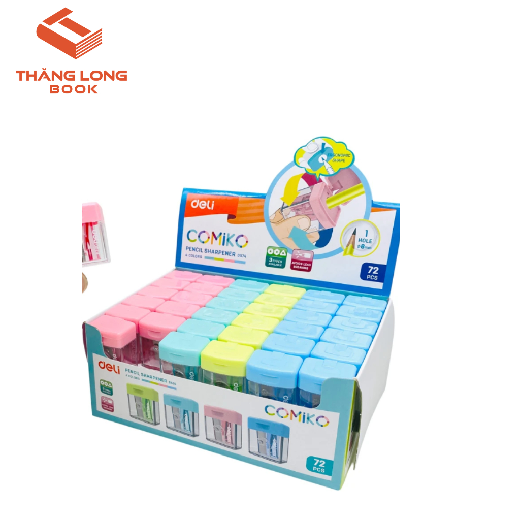 Gọt chì Deli E0574 loại 1 lỗ gọt - Shop giao màu ngẫu nhiên