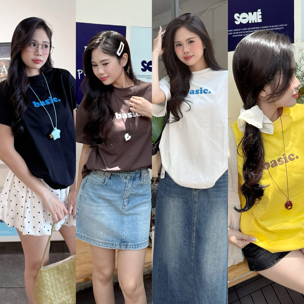[RÁCH STORE] Áo Thun - In Chữ Basic.