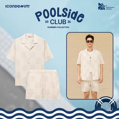 [SUMMER COLLECTION] Set Đồ Ngắn Nam ICONDENIM Lazy Fish, Vải Dệt Linen Thoáng Mát SEID0108
