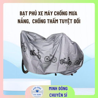 Bạt Phủ Xe Máy Chống Mưa, Nắng, Bụi Bẩn Chất Lượng Cao Chống Thấm Tuyệt Đối