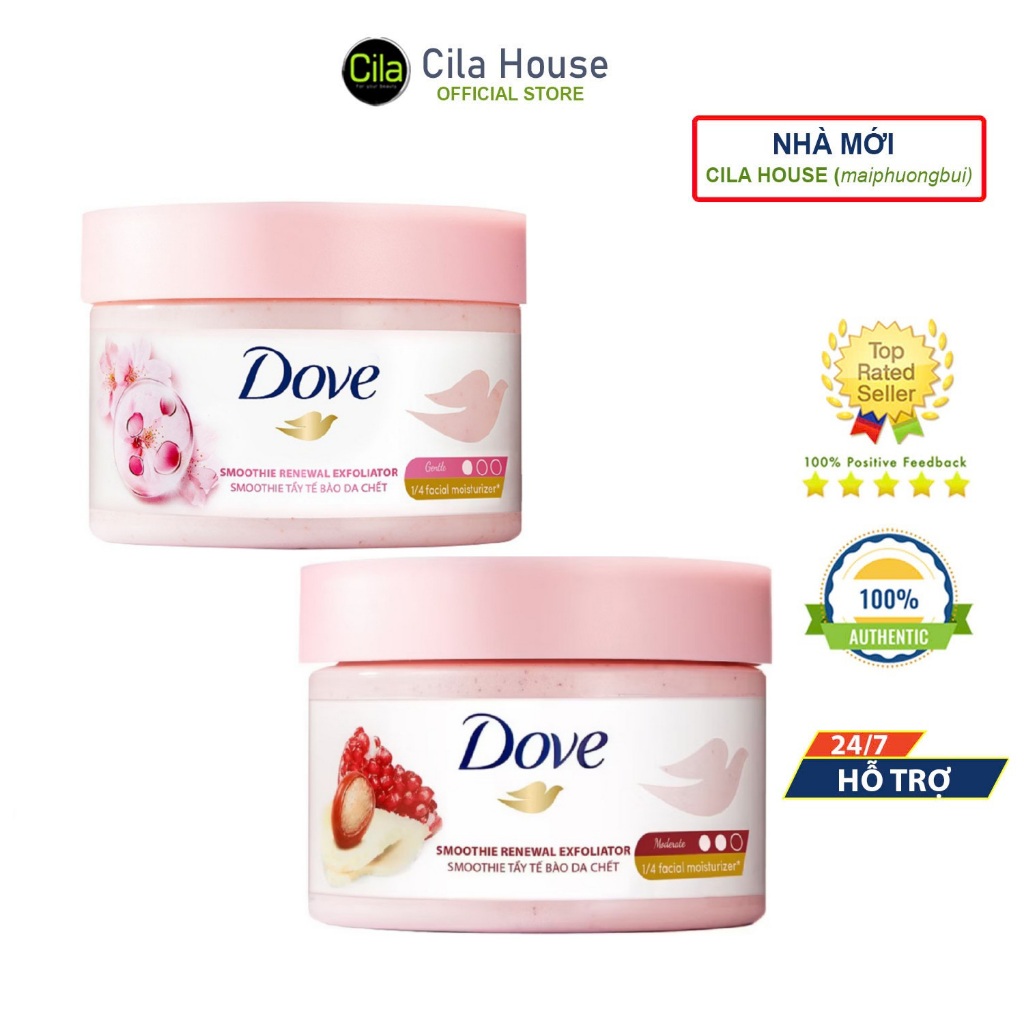 Tẩy da chết toàn thân Dove 298g - Cila House