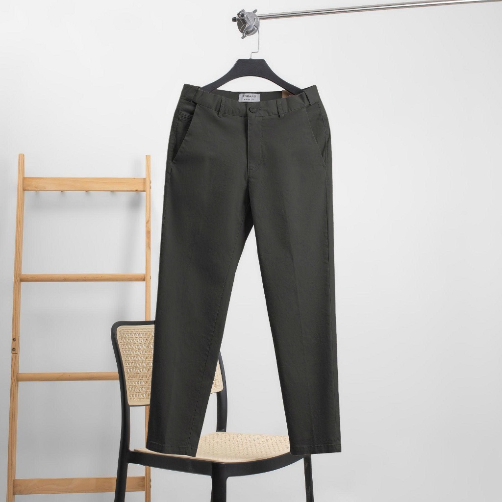 Quần kaki nam TORANO dài basic cạp tender túi lé , form chuẩn