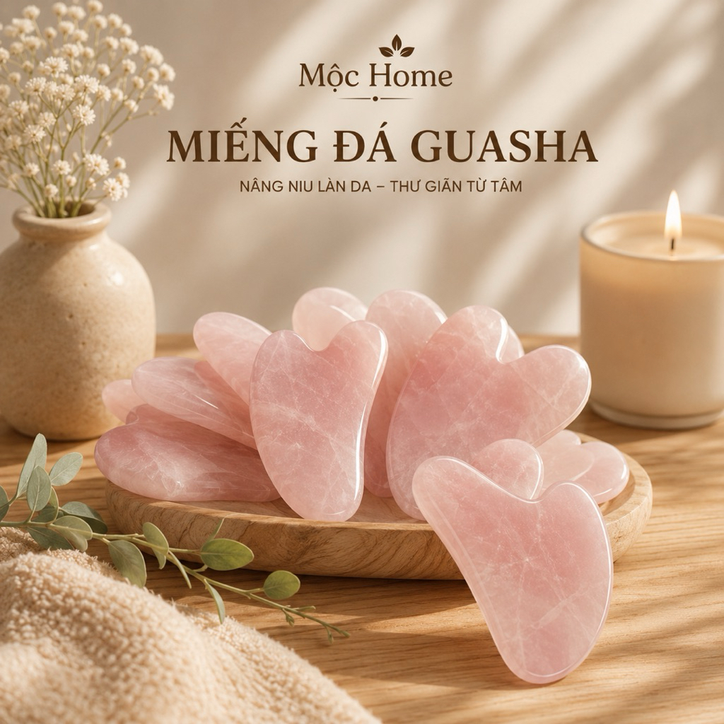 [Đá Chuẩn Tự Nhiên Quảng Châu] Guasha Mát Xa Mặt, Đá Guasha Giúp Thon Gọn Nâng Cơ Trẻ Hóa Làn Da