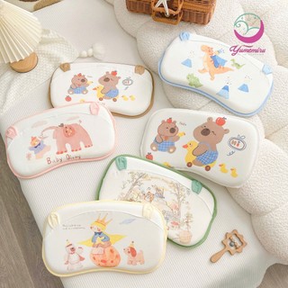 [TẶNG YẾM] Gối cao su chất liệu cotton thấm hút mồ hôi tốt mềm mịn cho da bé - Lõi cao su giúp bé chống méo đầu