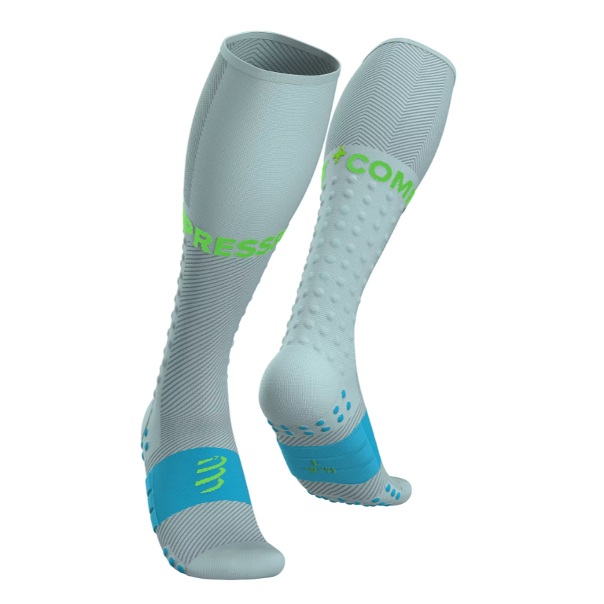 Tất Chạy Bộ Compressport Unisex's Full Socks Run - Ether/Norse Blue