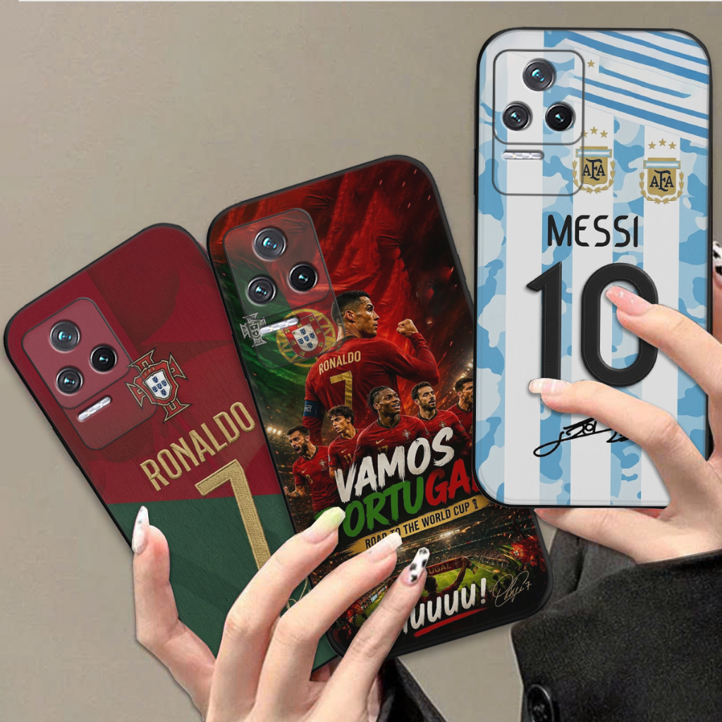 Ốp điện thoại Lionel Messi, cristiano ronaldo Xiaomi Redmi K50 / K50 Pro Ultra cực ngầu hot  2026