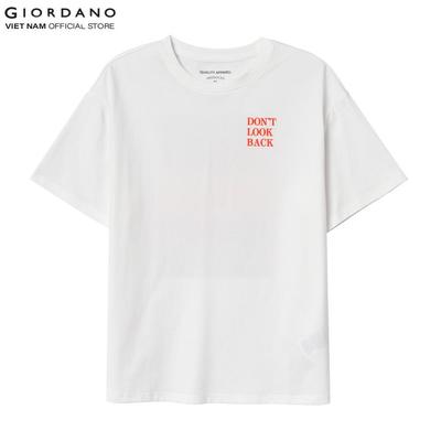 GIORDANO Áo Thun Nữ Ngắn Tay In Hình City Wander Printed Tee 5395249-02 Size M