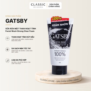 Sữa rửa mặt GATSBY Facial Wash Strong Clear Foam 130g