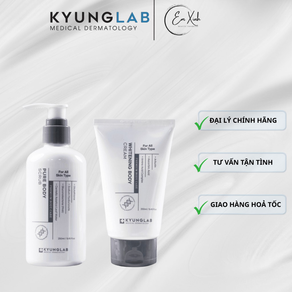 Kem Dưỡng Body Kyunglab,Kem nâng tone body KyungLab Whitening Cream ,nâng tone tự nhiên trắng hồng