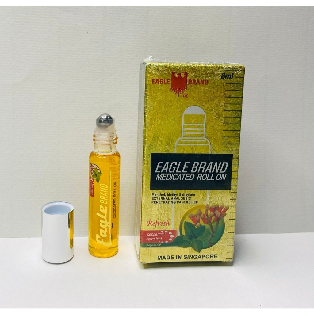 Dầu Gió Con Ó Dạng Lăn 8ml Eagle Brand Medicated Roll On Chính Hãng