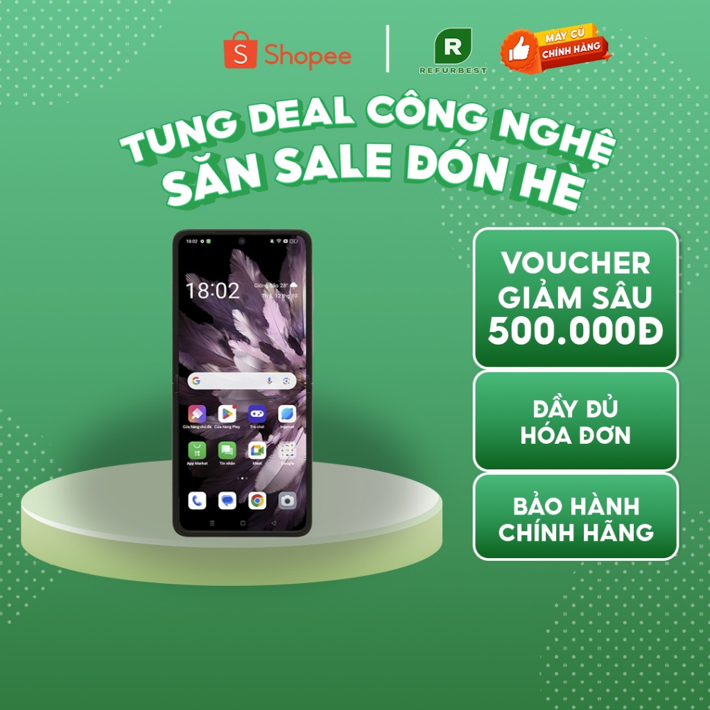 [Máy cũ] Điện thoại OPPO Find N3 Flip Hồng