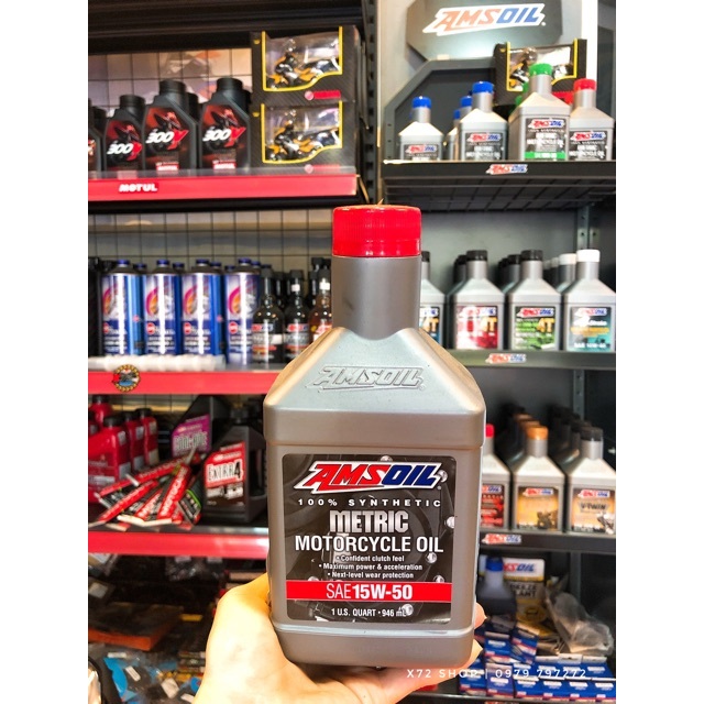 Nhớt Amsoil Metric 15W50 NĂM SX 2020 (MFF) 946ml