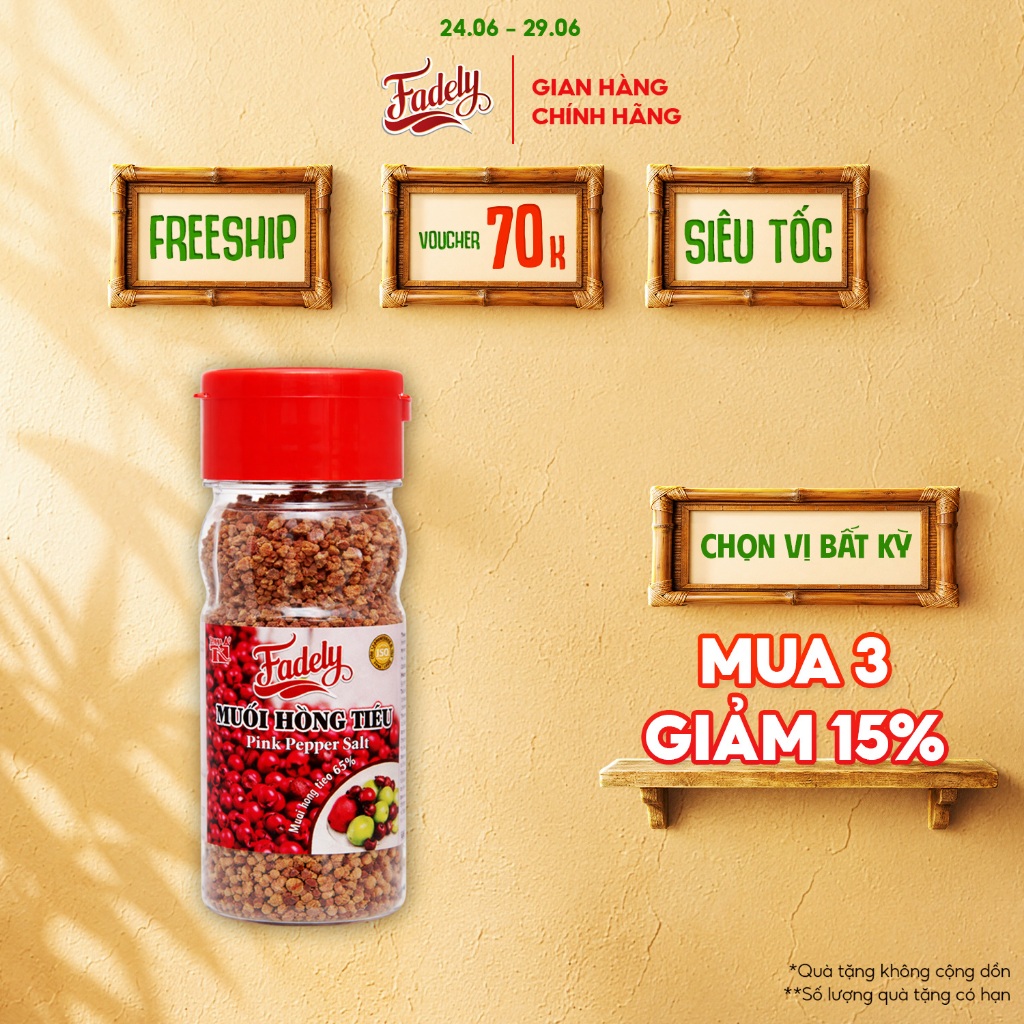 Muối Hồng Tiêu Fadely (65g)