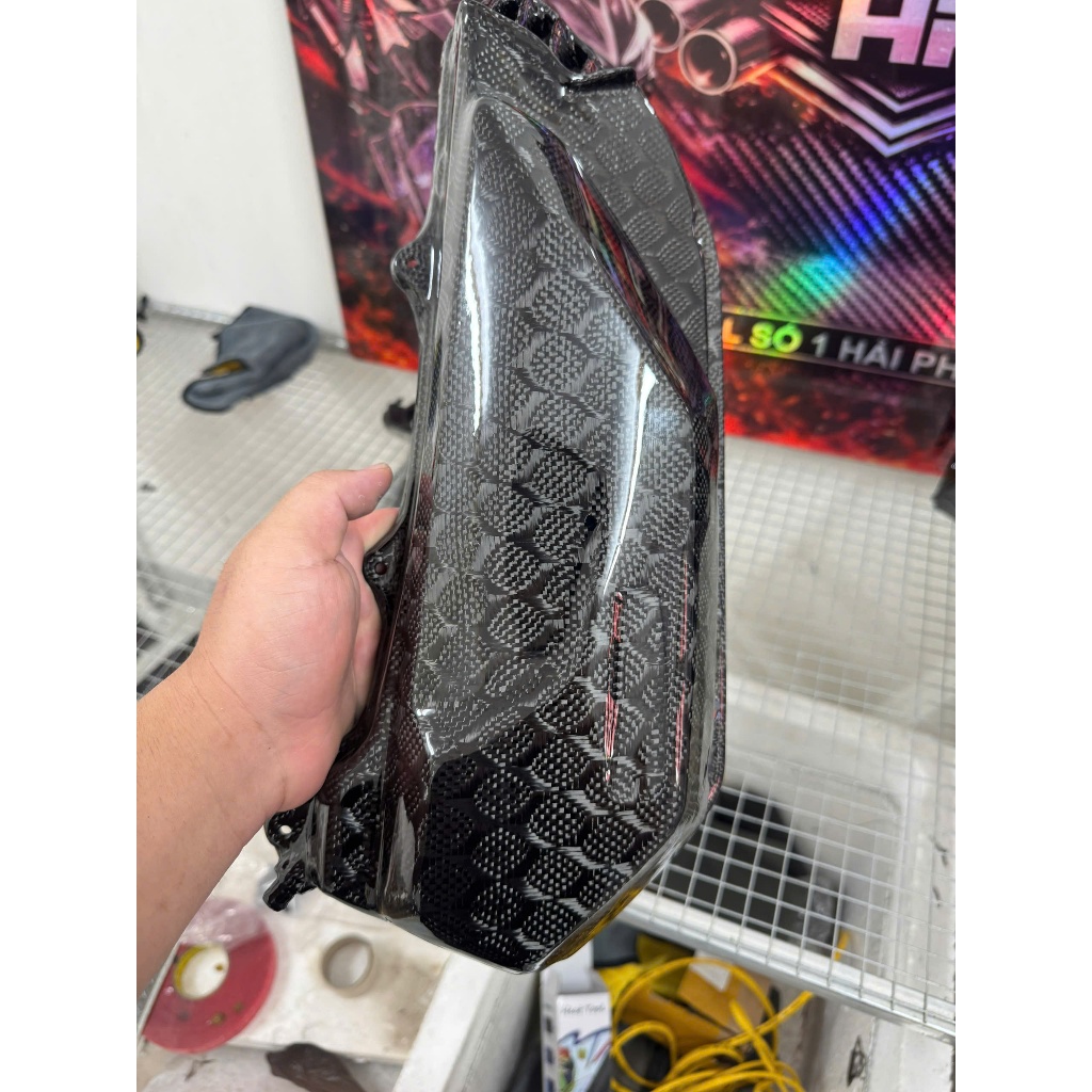 ỐP lọc gió AB 2VAL-4VAL ốp carbon fiber