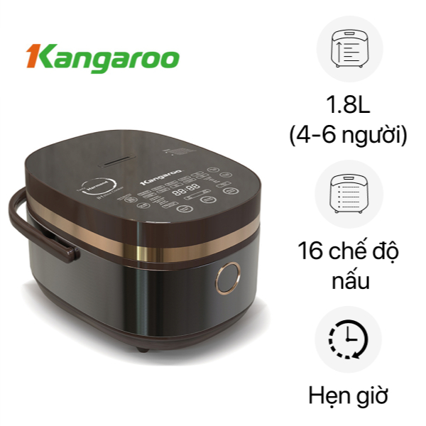 Nồi cơm cao tần Kangaroo 1.8 lít KG599N hàng trưng bày dẹp mới 98 chính hãng bảo hành 12 tháng