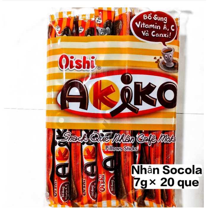Bánh akiko oishi - bánh snack que nhân