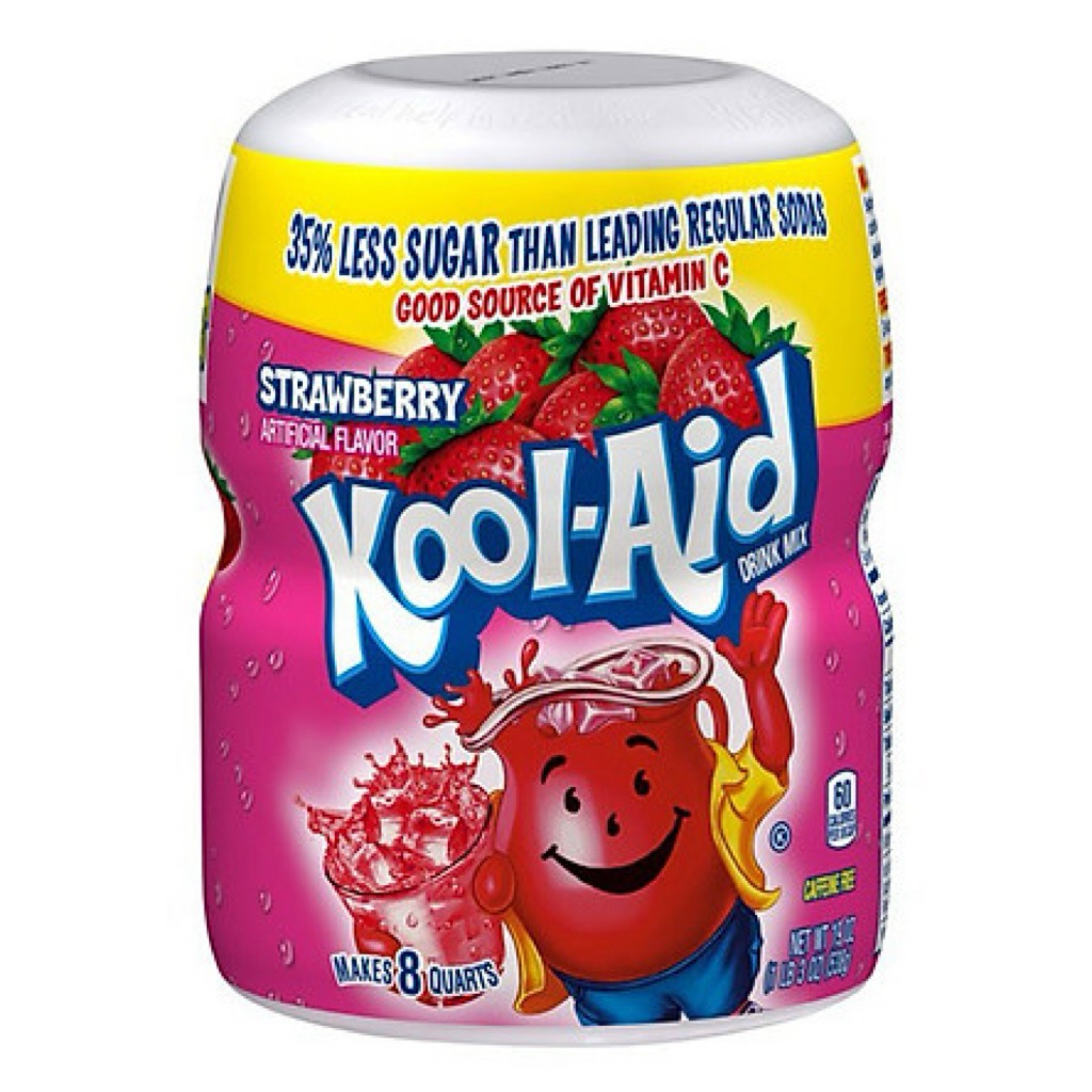 Bột pha nước trái cây vị dâu Kool-Aid hộp 538g của Mỹ