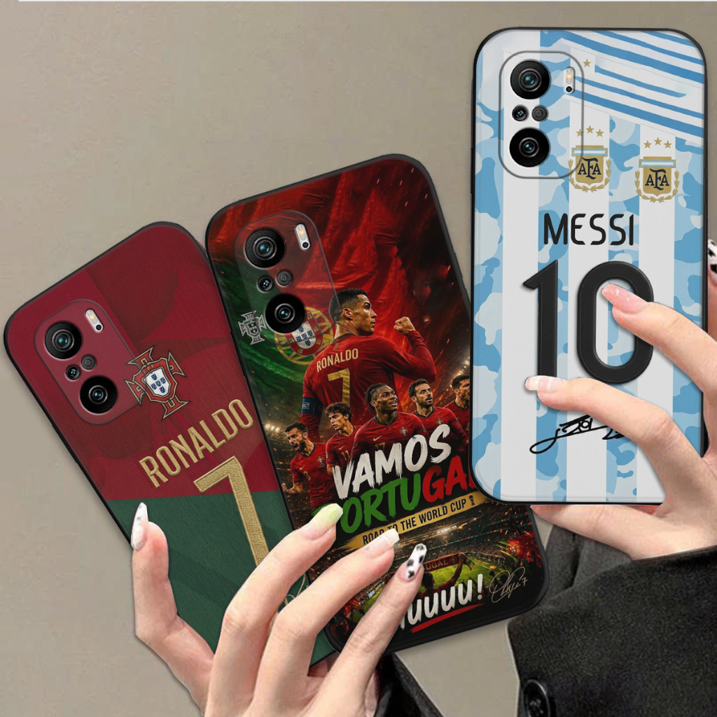 Ốp điện thoại Lionel Messi, cristiano ronaldo Xiaomi Redmi K40 / K40 Pro Gaming cực ngầu hot  2026
